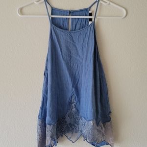 LUSH top, with lace details